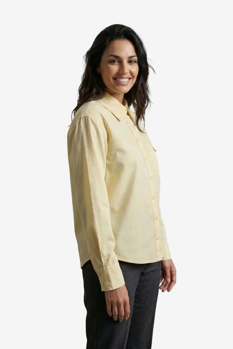 ماي فاشن MY FASHION Long Cotton Textured Shirt