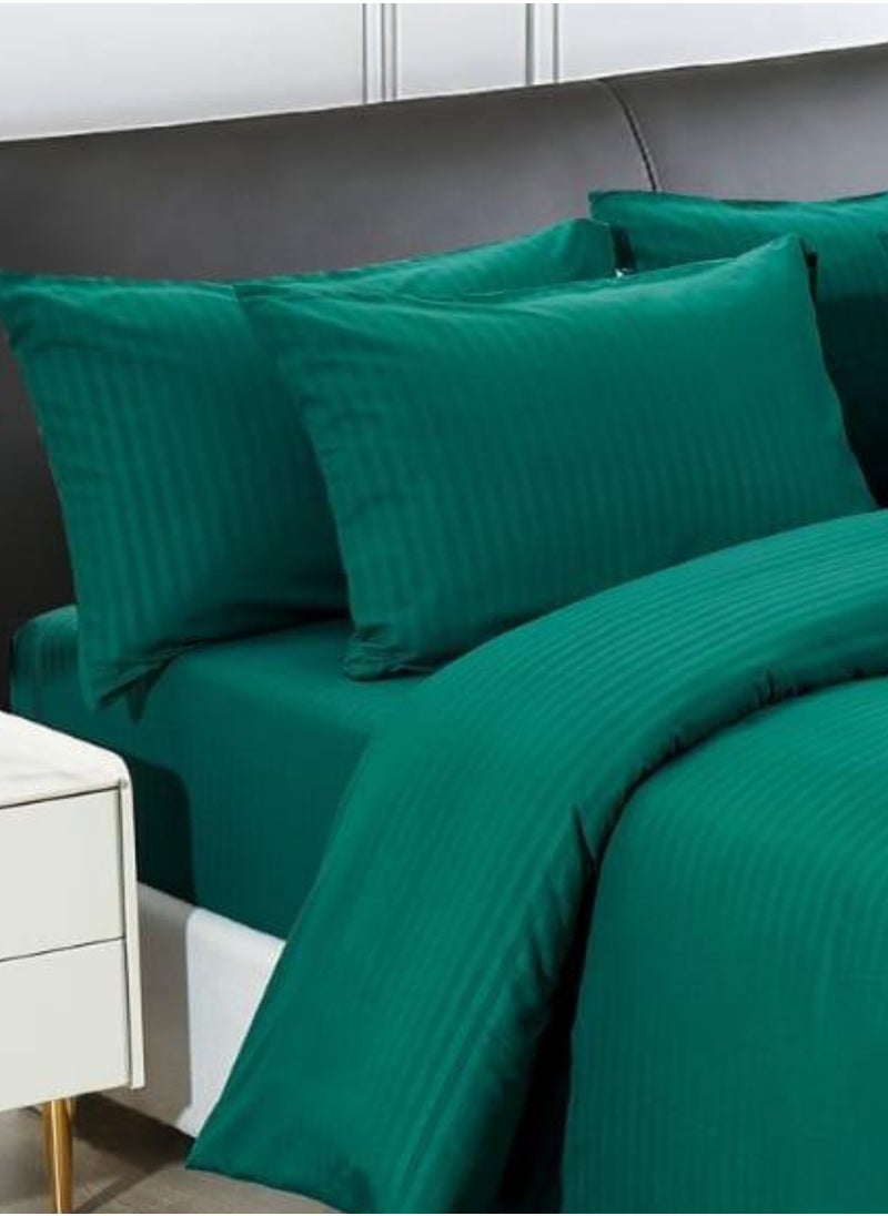 Generic DUOMA duvet cover set , king size ,6pcs set with duvet cover 220*240cm and fit sheet and 4pcs pillowcases  - Image 2