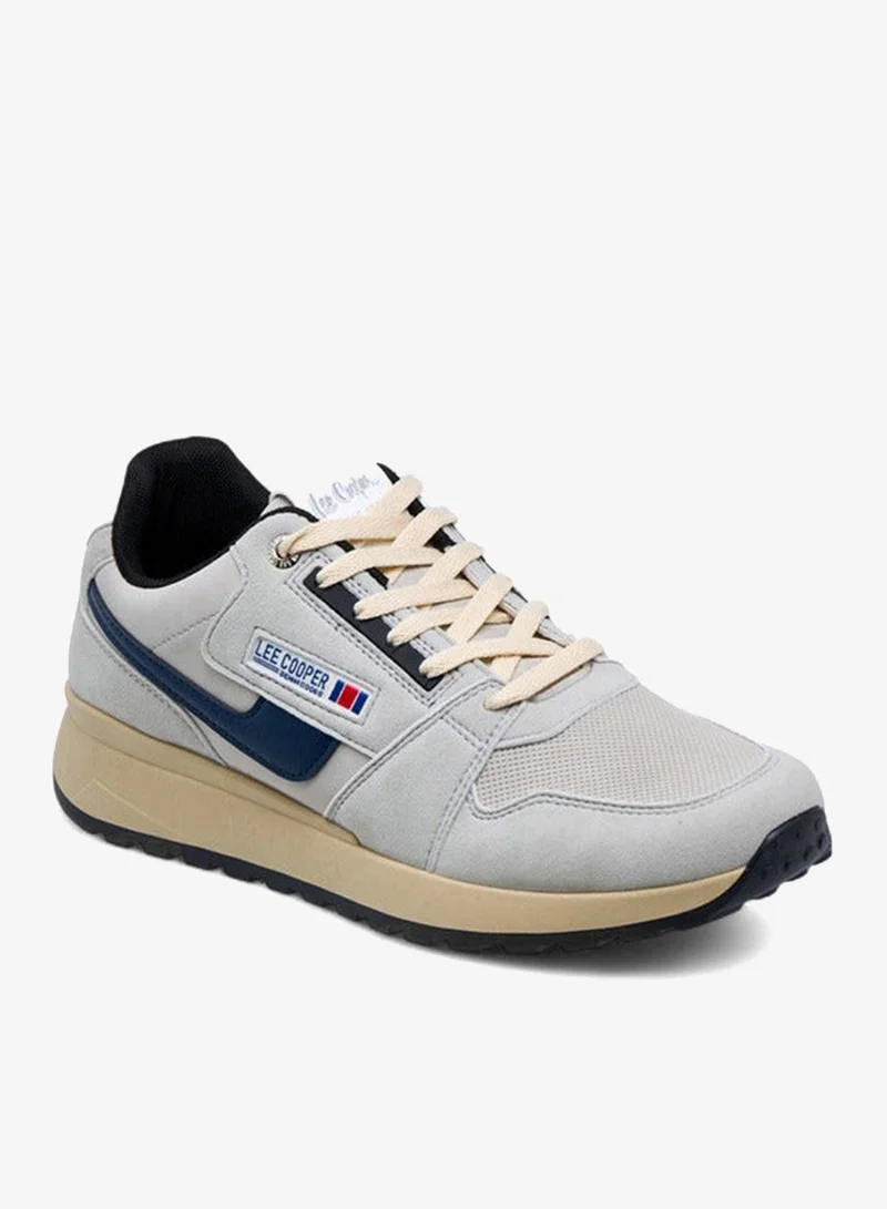Men's Panelled Lace-Up Sneakers