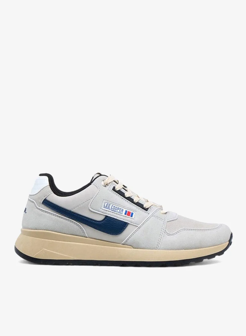 لي كوبر حذاء رجالي برباط وتفاصيل شبكية