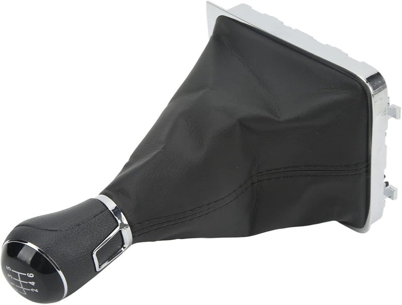Gear Shift Knob Boot Kit, Manual Transmission Gear Shifter Boot Cover, PVC ABS Artificial Leather Gaiter for B6 2005‑2010 Replacement (6 Speed) - Image 2
