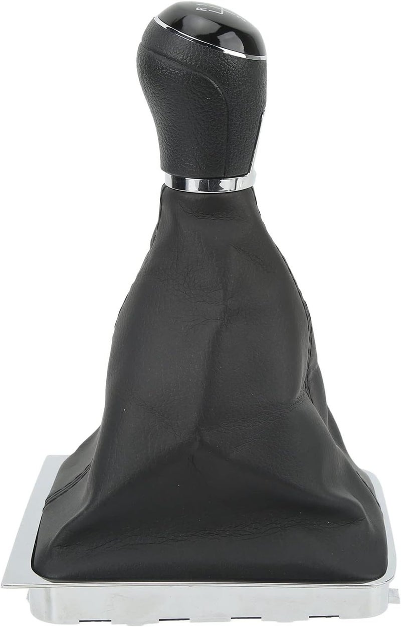 Gear Shift Knob Boot Kit, Manual Transmission Gear Shifter Boot Cover, PVC ABS Artificial Leather Gaiter for B6 2005‑2010 Replacement (6 Speed) - Image 3