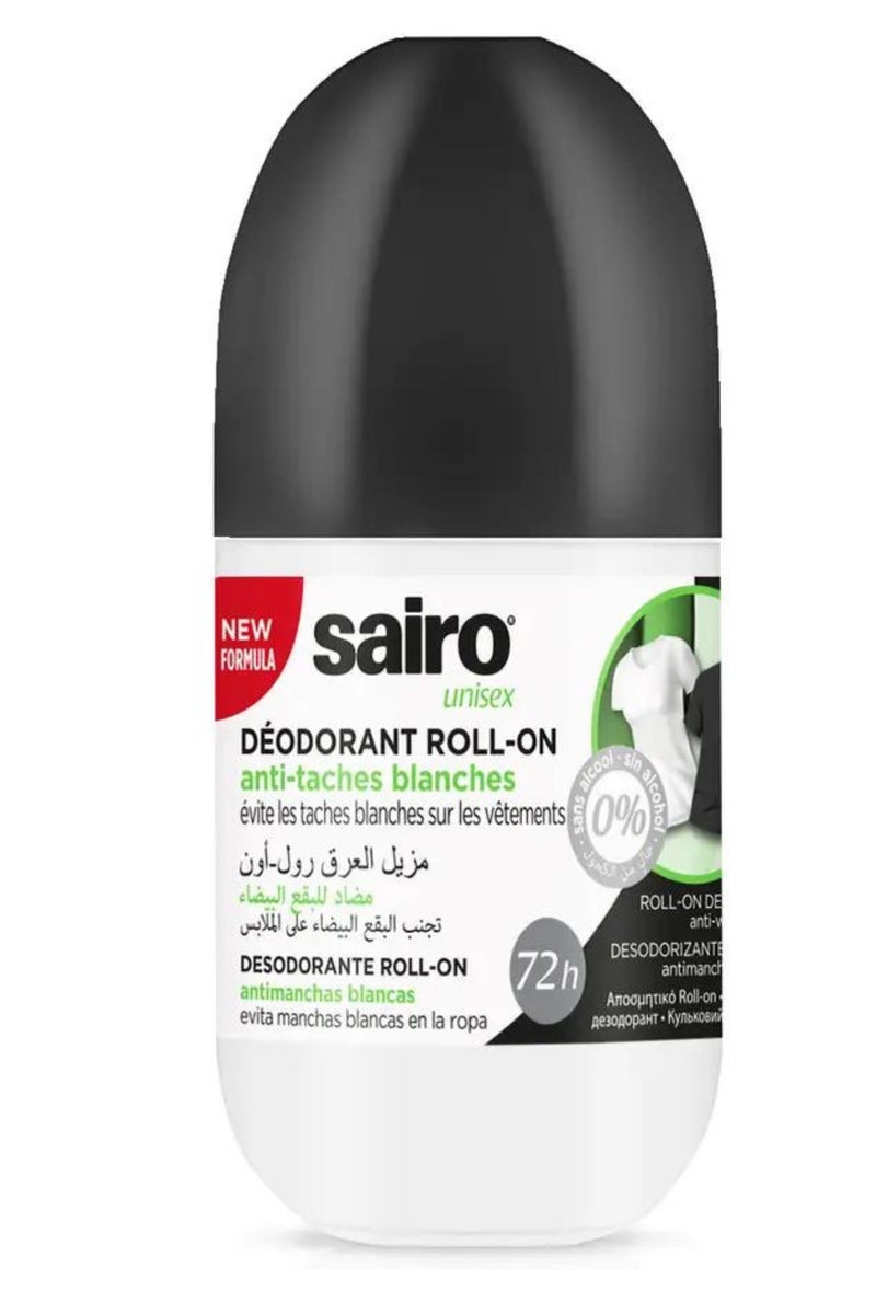 Sairo Anti-White Marks Roll-On Deodorant 72h Protection - 50ml