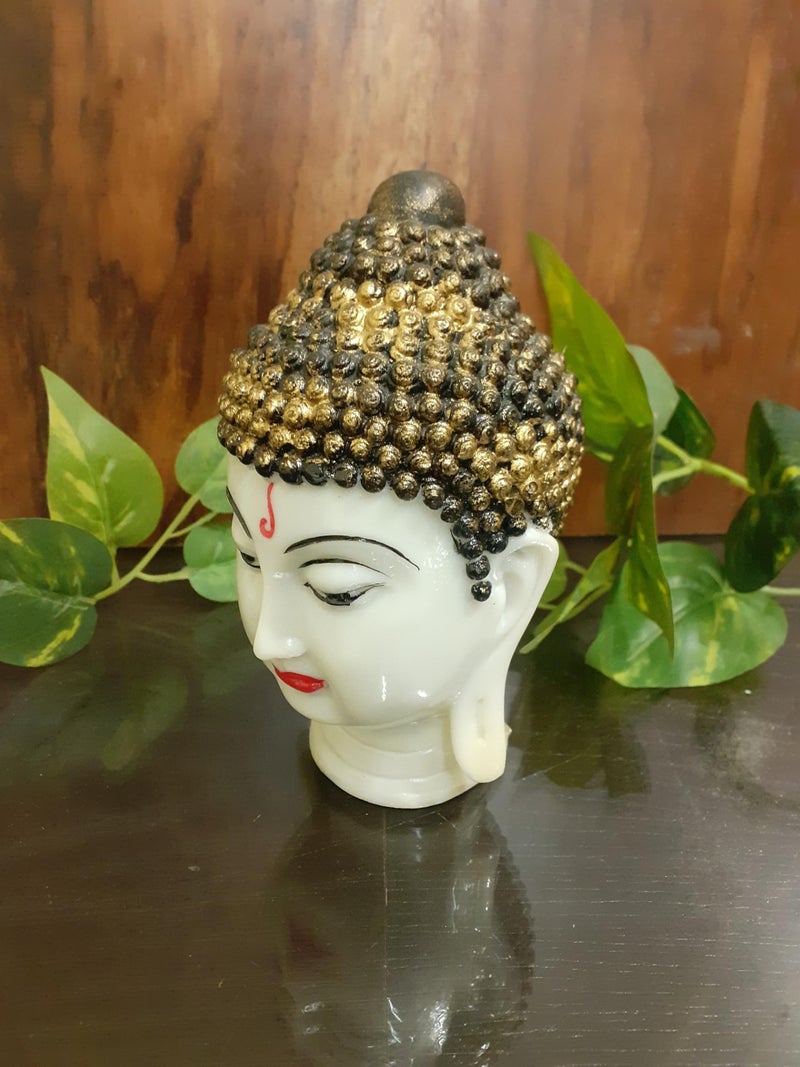 AFTERSTITCH Buddha Face Statues for Living Room Buddha Idols for Home Decoration Big Size Murti of Lord Gautam Buddh Showpiece Garden Fountain Decorative Items Figurine Door Entrance Gift - Image 3