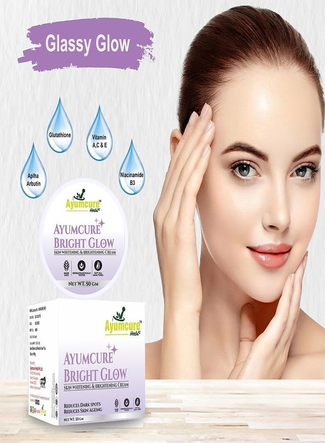 Ayumcure Glutathione & Niacinamide Skin Whitening Cream | 50 gm | Kojic Acid, Vitamin C & E | Anti-Aging, Tan Removal, Brightening Cream for Women & Men | All Skin Types - Image 2