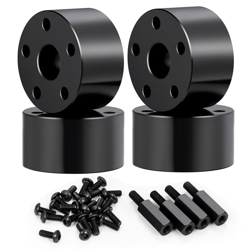 MOHERO 4Pcs Extend 19mm Front Wheel Hex Adapter Wheel Wideners for 110 Tamiya Clod Buster Upgrade Part - Image 3