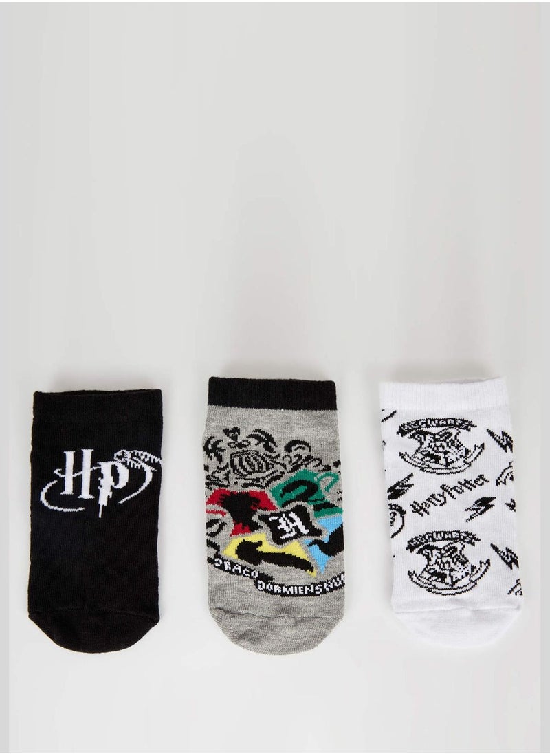 DeFacto 3 Pack Boy Harry Potter Licenced Low Cut Socks  - Image 5