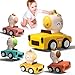 SUPVIB Press to Go Friction Inertia Car Animal Toddler Toy Cars 13 Infant 691218 Month Play Figure Vehicle Set 1st Birthday Gift for 12 Year Old Boy Girl - Image 3