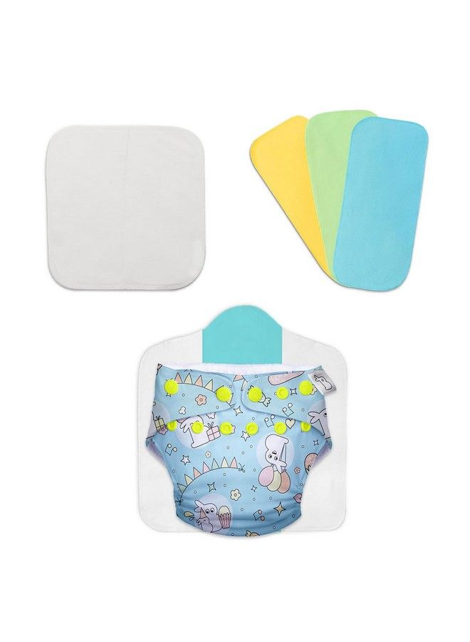 Superbottoms Cloth Diapers For Babies Starter Cloth Diaper Pack With 1 Freesize Uno New Version ; Diapers For Babies From 3M To 3Y With 3 Reusable Diaper Liners 1 Insert And 1 Booster Pad - Image 1