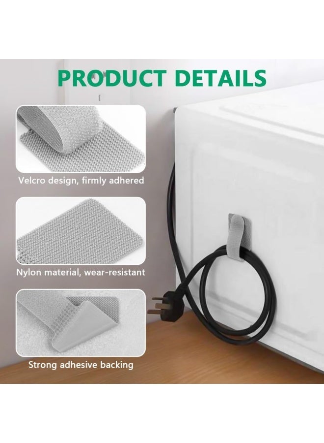 50 PCS Cable Management Under Desk Cord Organizer, Reusable Cord Holder for Electronics & PC, Home & Office Essentials - Image 3