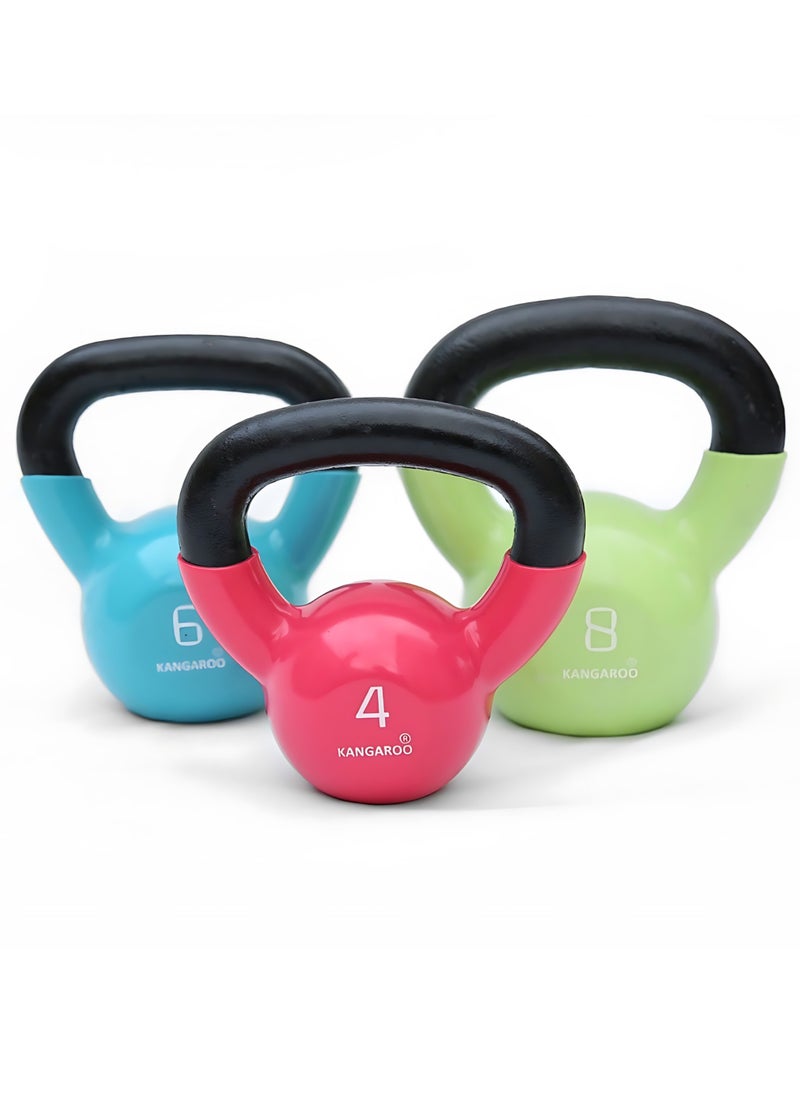 Kettlebell weights 6 kg from , which are made of cast iron and are coated with thick and rubberized vinyl - pzsku/Z0382A7817C1DE062E4A3Z/45/_/1723027461/7f440650-6b6b-4b94-a19b-644671fa43e3