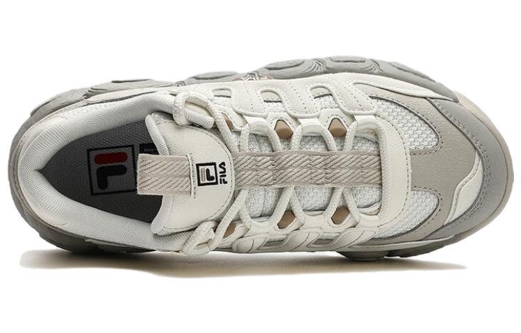 FILA (WMNS) FILA CROISSANT Chunky Sneakers 'Grey White' - Image 2