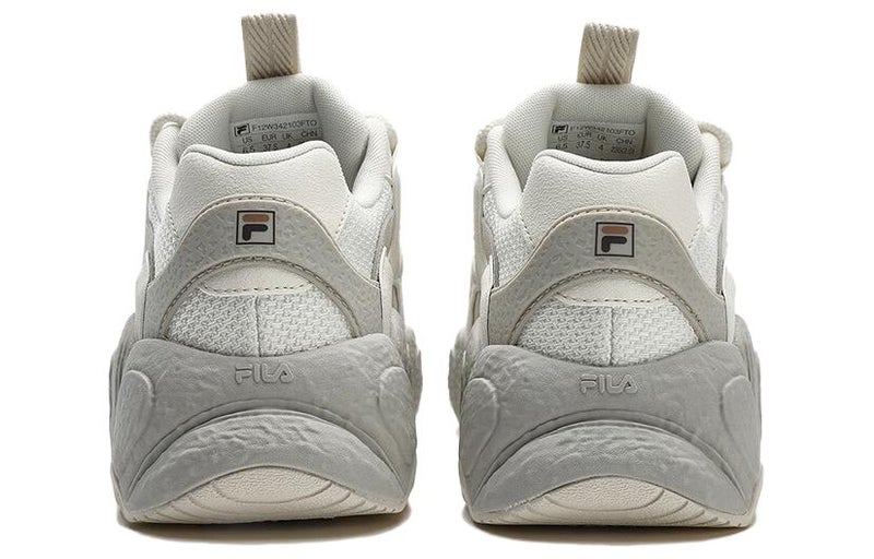 FILA (WMNS) FILA CROISSANT Chunky Sneakers 'Grey White' - Image 3