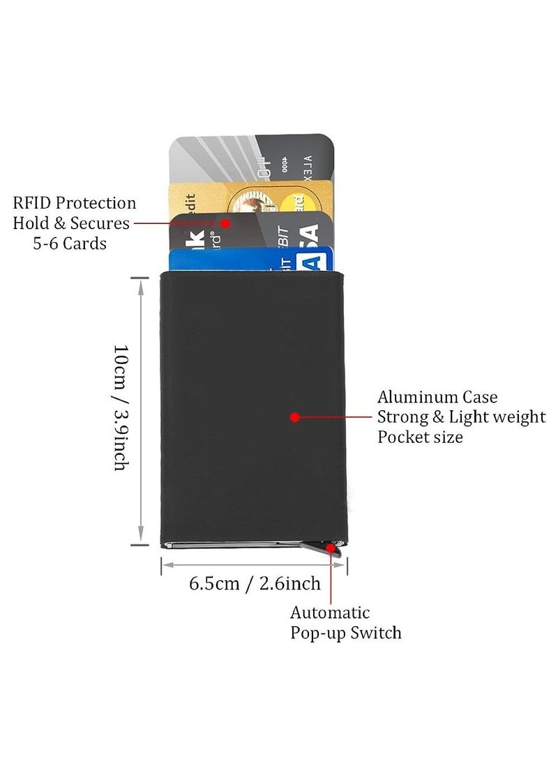 RFID blocking protective metallic credit card holder wallet  - Image 4
