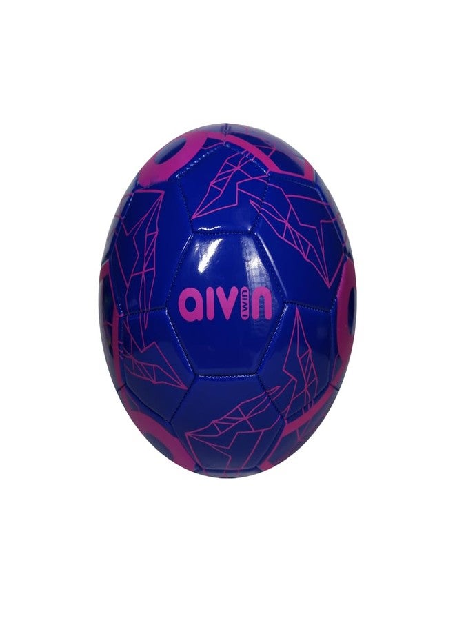 Aivin Blue-Pink Football | Premium PU Material | Textured Grip Surface | Reinforced Stitch Construction | Durable Outdoor Football for Firm Ground Play - Image 2