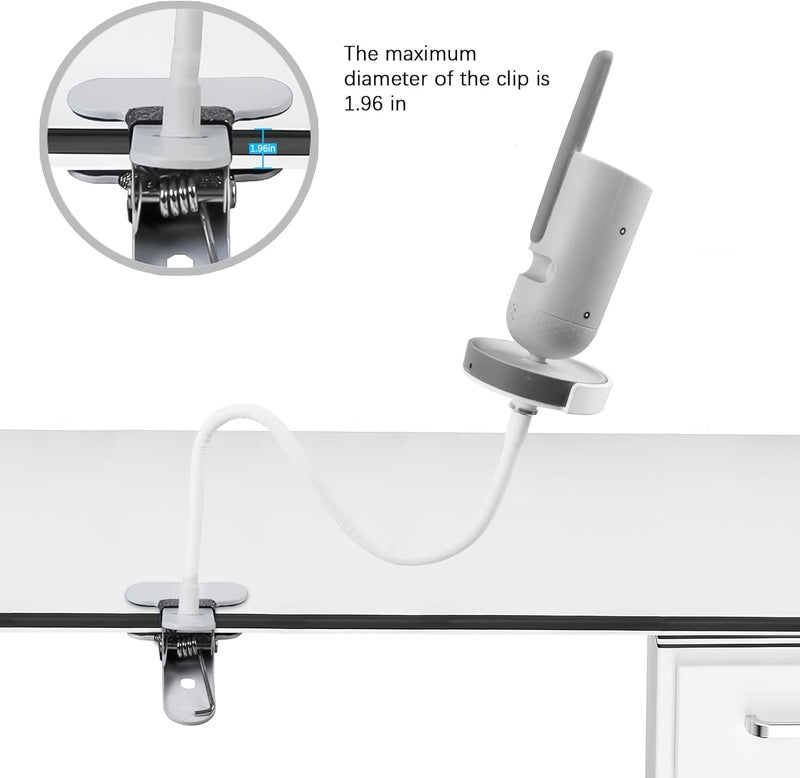 Koroao مشبك تثبيت لكاميرا مراقبة الأطفال Philips Avent Connected SCD97337 SCD92326 SCD92126 باللون الأبيض - Image 3