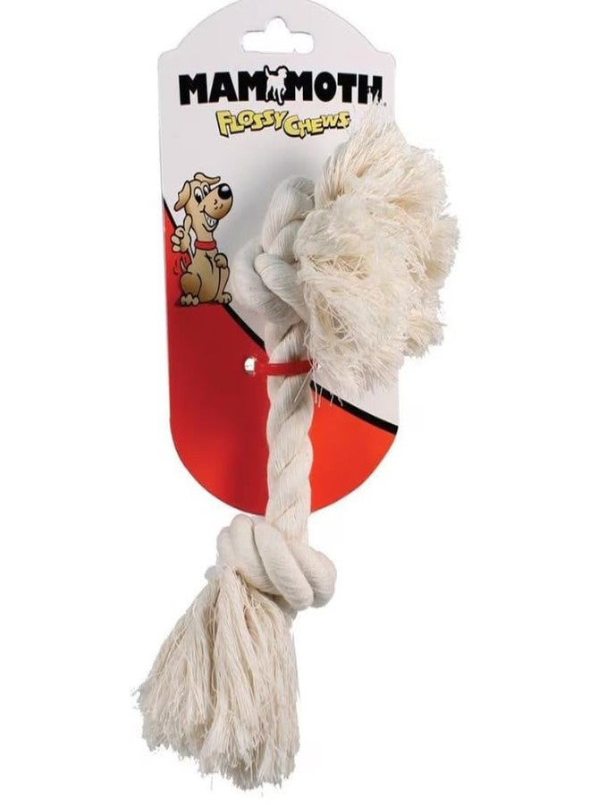 MAMMOTH Flossy Chews Rope Bone - White Small (9" Long) - Pack of 66
