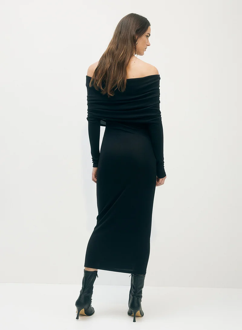 اتش اند ام Cowl Neckline Dress