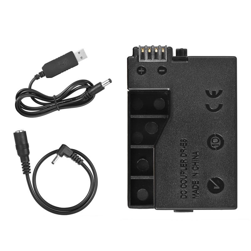 Dummy Battery Adapter: 1.5m Cable, Plug And Play, Multi-Protection Technology - USB Port, Dummy Battery for Canon EOS 550D, 600D, 650D, 700D DSLR Cameras - Image 3