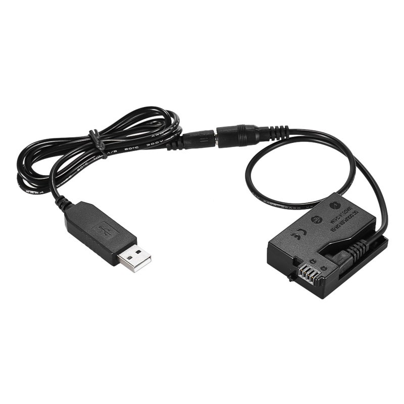 Dummy Battery Adapter: 1.5m Cable, Plug And Play, Multi-Protection Technology - USB Port, Dummy Battery for Canon EOS 550D, 600D, 650D, 700D DSLR Cameras - Image 2