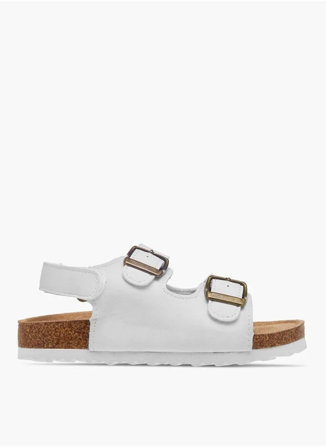 LBL by Shoexpress Boys Buckle Detail Sandals With Hook And Loop Closure