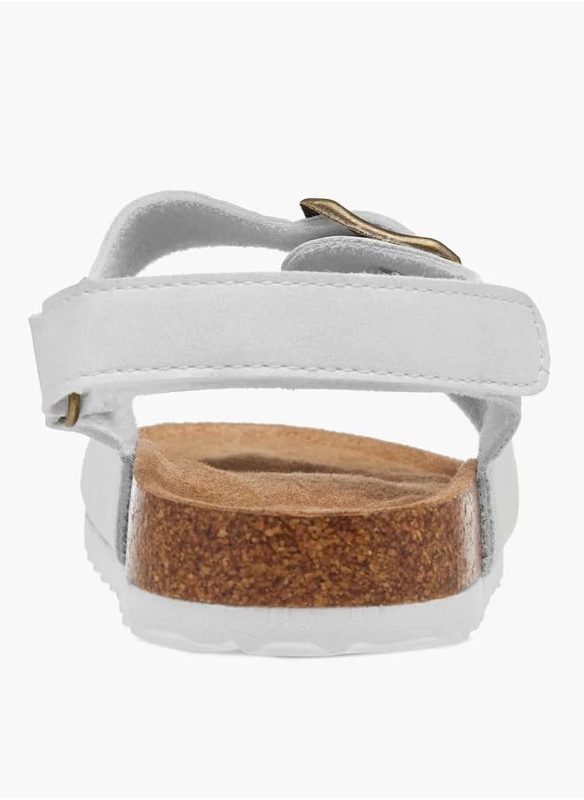 ال بي ال من شو اكسبرس Boys Buckle Detail Sandals With Hook And Loop Closure