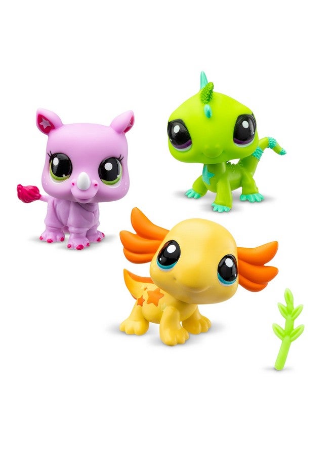Littlest Pet Shop, LPS Wild Vibe BF00557 3 Pack Mobiled Headed Pets, Generation 7, Pets, #35 to #42, for Ages 4+ Years, Multi-Colour - Image 3