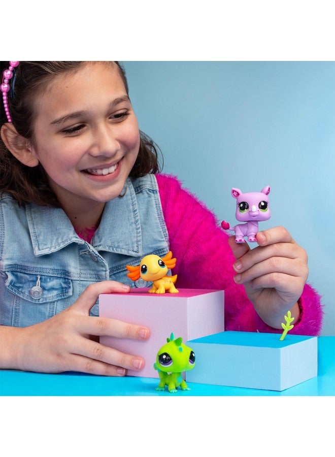 Littlest Pet Shop, LPS Wild Vibe BF00557 3 Pack Mobiled Headed Pets, Generation 7, Pets, #35 to #42, for Ages 4+ Years, Multi-Colour - Image 5
