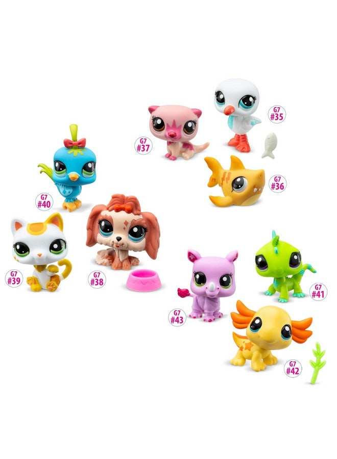 Littlest Pet Shop, LPS Wild Vibe BF00557 3 Pack Mobiled Headed Pets, Generation 7, Pets, #35 to #42, for Ages 4+ Years, Multi-Colour - Image 4