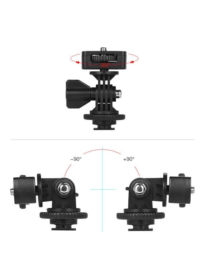 NIBEMINENT Universal Adjustable Cold Hot Shoe Mount Adapter For Viltrox Black  - Image 3