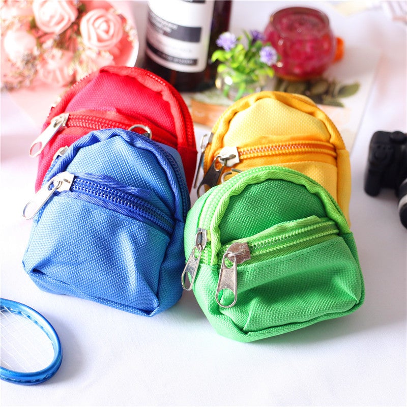 1:6 Scale Dollhouse Mini Backpack Model Green 
