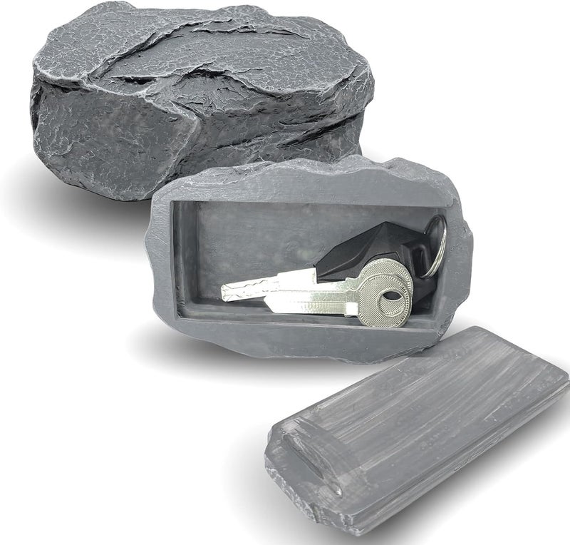 Fake Rock Key Hider for Outdoor Yard, Storage Decorative Hide A Key Holder Box - Image 4