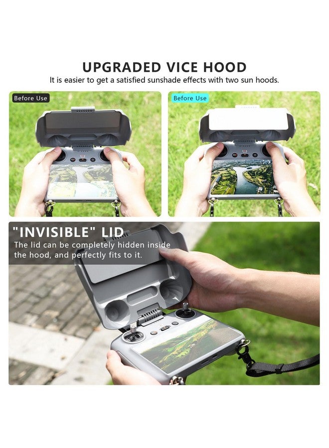 FPVtosky Rc 2 Controller More Protector Kit For Dji Mini 4 Pro Accessories Kit Includes Rc 2 Sun Hood Cover Rc 2 Lanyard Rc 2 Screen Protection X 2 Dji Rc 2 Accessories Dji Air 3 Accessories - Image 3