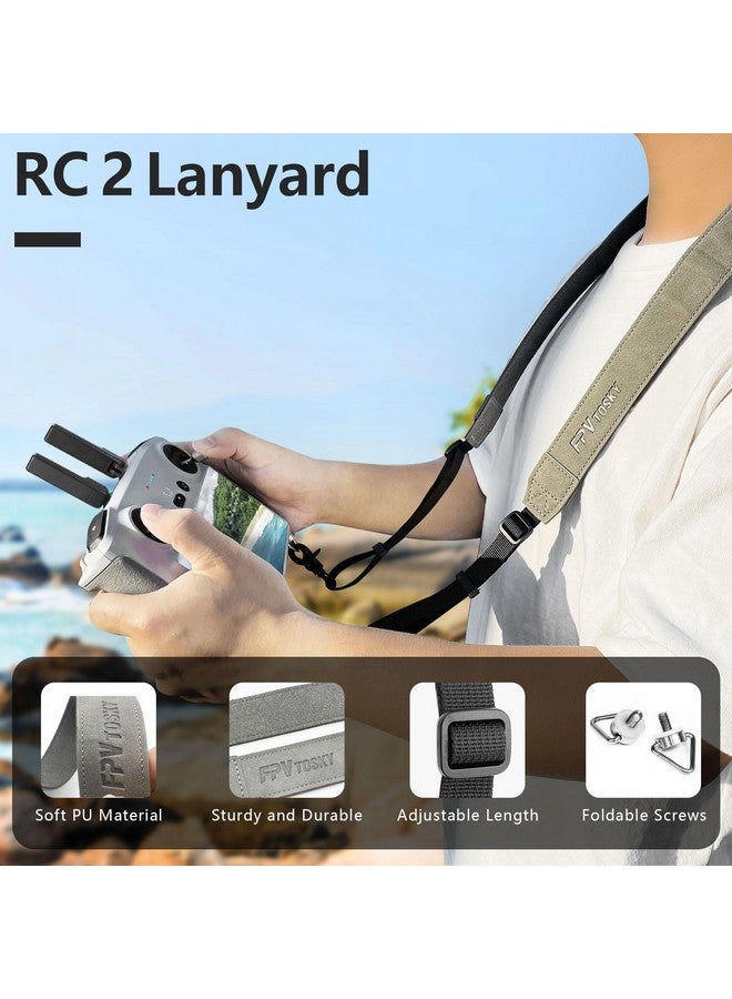 FPVtosky Rc 2 Controller More Protector Kit For Dji Mini 4 Pro Accessories Kit Includes Rc 2 Sun Hood Cover Rc 2 Lanyard Rc 2 Screen Protection X 2 Dji Rc 2 Accessories Dji Air 3 Accessories - Image 5
