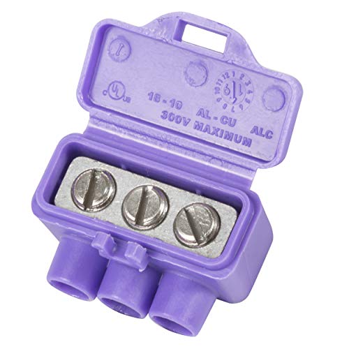 King Innovation 95125 AlumiConn Wire Connector, Pack of 25, Purple, 25 Count - Image 1