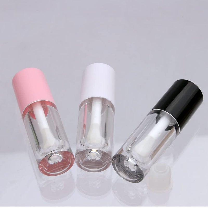 COSIDEA COSIDEA 14pcs Empty 6ml big doe foot wand Chunky lip gloss tubes for DIY lipgloss,Pink round lipgloss containers tubes with thick wand  - Image 5