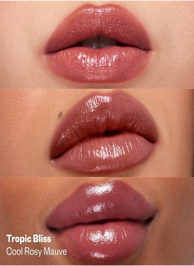 Kosas Kosas Wet Stick Moisturizing Shiny Sheer Lipstick with Ceramides Tropic Bliss - Cool Rosy Mauve 3g  - Image 3