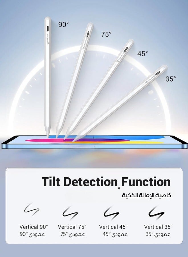 بريمكس قلم ايباد ماي بينسل 2 من بريمكس بتقنية الشحن اللاسلكي وراحة اليد وعرض نسبة الشحن من شاشة الايباد لاجهزة الايباد 2018 فما بعد - Image 3