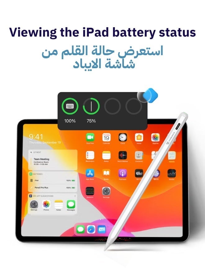 Premix Active Digital Stylus My Pencil 2 generation iPad Pen with Fast Charging & Palm Rejection For Apple iPad 2018 and Later White - Image 5
