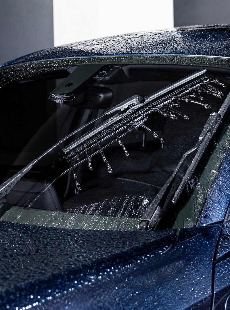 HANSA 14 Inch (360mm) All Weather Hybrid Windshield Wiper Blade, Silicone Coated Windshield Wiper, Universal Car Wiper Blade, Streak Free Quiet Wiping, Durable Rubber Wiper for Rain, Snow, Dust, Fog, Easy Install Replacement Wiper Blade for Cars, SUVs and Light Vehicles  Erpc WP 10228 . - Image 2