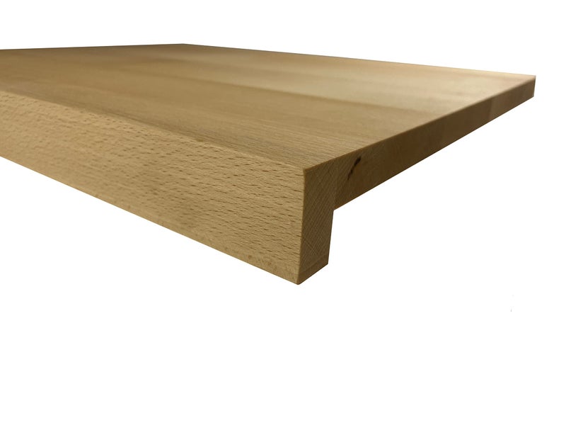 EFO Wooden Chopping Board XL 47x37 cm  Large Chopping Board Made of Beech Wood with Counter Edge  Large Wooden Choppingboard with Lip for efficient Food Transfer and Stable Cutting