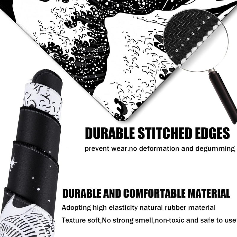 TEDNETGO Extra Large Mouse Pad, Gaming Mouse Pad, Waterproof Extra Large Mousepad with Stitched Edges, Non-Slip Base Keyboard Pad for Gamer, Office & Home, 31.5 x 15.8, Dragon - Image 2