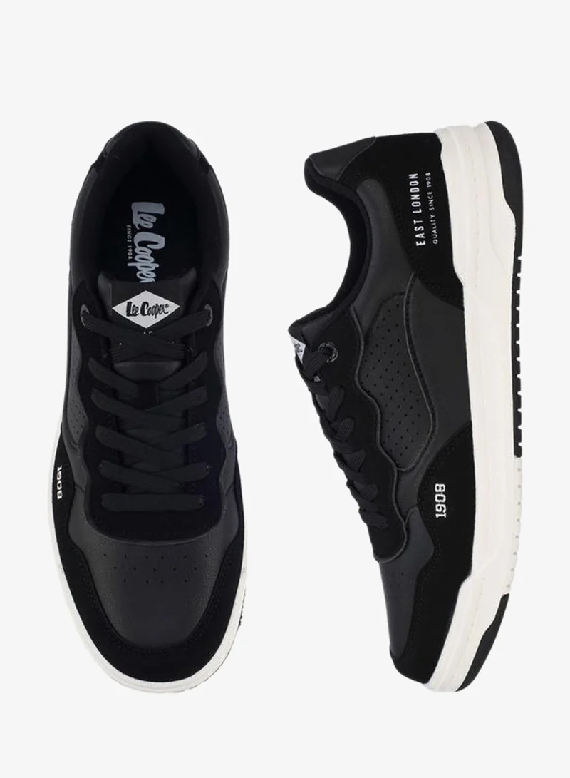 Lee Cooper BLACK Lace-Up Ankle School Sneakers for Men | Best Price UAE