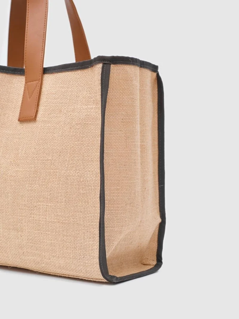 Shule Bags Arc x Large Wicker Brown Tote Bag
