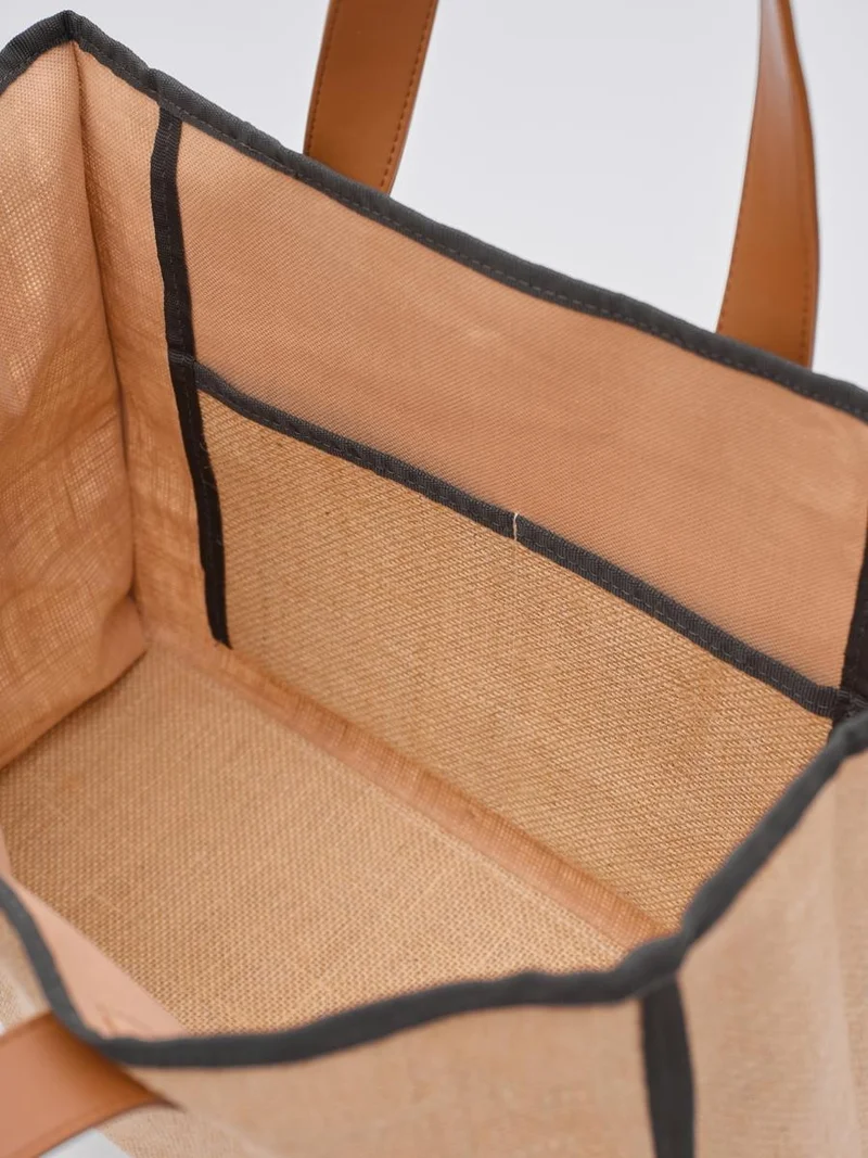 Shule Bags Arc x Large Wicker Brown Tote Bag