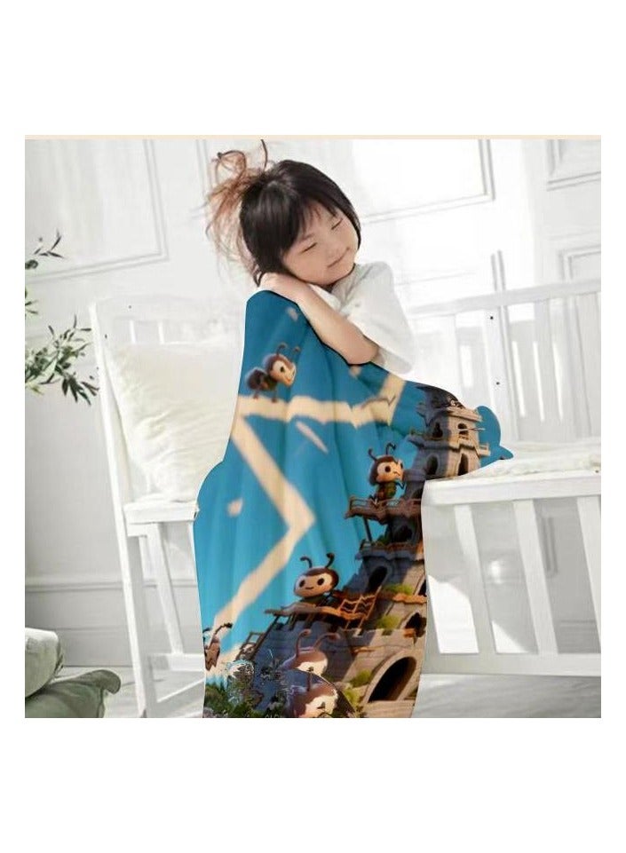 general Flannel thin blanket (warm and comfortable, suitable for sleep, gaming, dust removal and sandproof) 150cm*200cm - 533 - Image 4