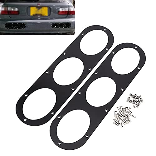 KIMISS Air Diversion Diffuser Panel, 2 pcs Universal Aluminium Alloy Rear Bumper Race Air Diversion Diffuser Panel Car Styling - Image 3