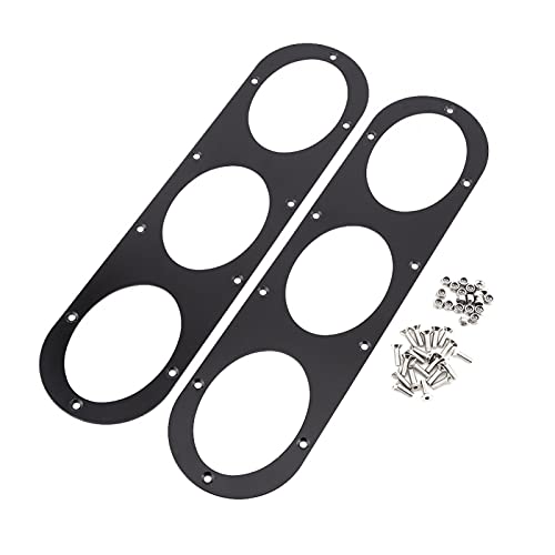 KIMISS Air Diversion Diffuser Panel, 2 pcs Universal Aluminium Alloy Rear Bumper Race Air Diversion Diffuser Panel Car Styling - Image 1