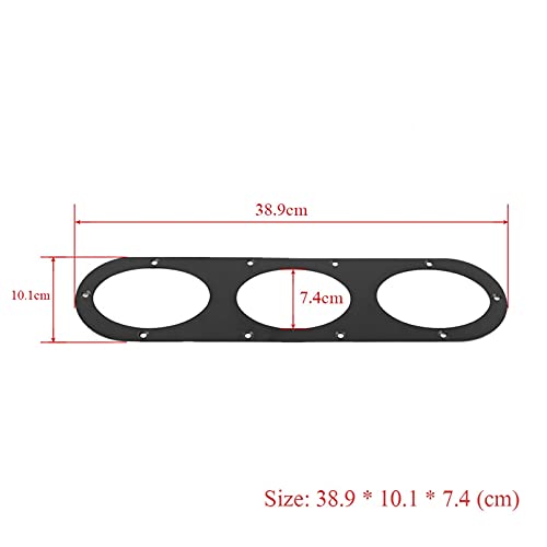 KIMISS Air Diversion Diffuser Panel, 2 pcs Universal Aluminium Alloy Rear Bumper Race Air Diversion Diffuser Panel Car Styling - Image 2