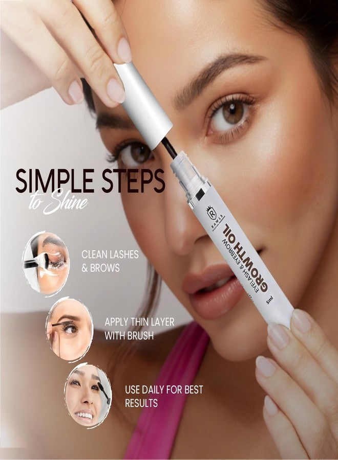 Rawls Eyelash & Eyebrow Growth Serum - Natural & Organic Lash Enhancer with Castor Oil, Almond Oil & Vitamins E for Longer, Fuller & Thicker Lashes & Brows - Safe for Sensitive Eyes - 5ml - Image 4